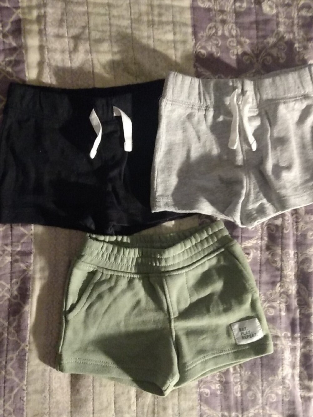 Lot of 3 Baby Boys 0-3 Months Shorts  (Gerber, Garanimals)